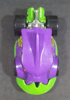 2014 Hot Wheels Monster Mission Piranha Terror Purple Lime Green Die Cast Toy Car Vehicle - Treasure Valley Antiques & Collectibles