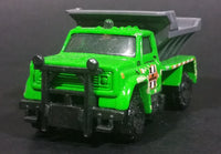 2009 Matchbox Highway Maintenance Truck Green Die Cast Toy Car Vehicle - Treasure Valley Antiques & Collectibles