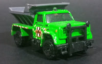 2009 Matchbox Highway Maintenance Truck Green Die Cast Toy Car Vehicle