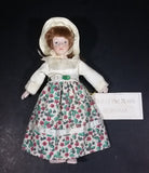 Vintage Gift World of Gorham Porcelain 6" Doll Hanging Ornament - 1983 December Doll of The Month - Treasure Valley Antiques & Collectibles