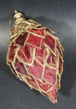 Katherine's Collection Dark Red with Gold Pointed Crowned Bulb Christmas Ornament - Treasure Valley Antiques & Collectibles