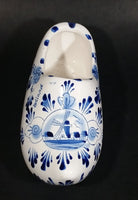 Delft Blue Holland Hand Painted Dutch Windmill Decor Ceramic Clog Shoe Ash Tray Numbered - Treasure Valley Antiques & Collectibles