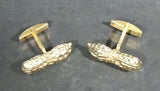 Vintage Peanut Shell Shaped Gold Tone Cufflinks - Patent. 2.974.381 - Treasure Valley Antiques & Collectibles