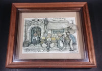 Vintage Anton Pieck "The Fruit Stand" 10" x 12" 3D Wood Framed Glass Shadow Box Collectible Wall Hanging - Treasure Valley Antiques & Collectibles
