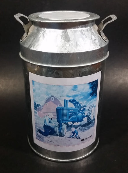 Collectible John Deere 6" Milk Tin Can with Lid - Sun Faded - Treasure Valley Antiques & Collectibles