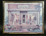 Vintage Kay Lamb Shannon "Uncle Joe's Trading Post" Country Scene Coca-Cola Crown Cola 8 x 10 Framed Print - Treasure Valley Antiques & Collectibles