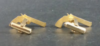 Vintage Collectible Colt Python 357 Gold Gun Cufflinks - Treasure Valley Antiques & Collectibles