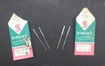 Antique Singer No. 14 Sewing Machine Needles Two Packs with 4 Needles Print in Gr Britain