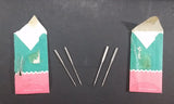 Antique Singer No. 14 Sewing Machine Needles Two Packs with 4 Needles Print in Gr Britain