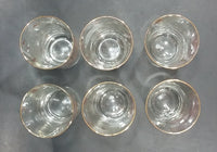 Set of 6 Vintage Libbey Canada Goose Geese Golden Rimmed 5" Drinking Tumbler Glasses - Treasure Valley Antiques & Collectibles