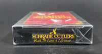 Vintage 1980s Schrade Knives Old Timer Uncle Henry Playing Cards Sealed Still New in Package - Treasure Valley Antiques & Collectibles