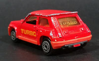 Vintage Majorette No. 255 Renault R 5 Turbo Red 1:53 Scale Die Cast Toy Car Vehicle - Treasure Valley Antiques & Collectibles