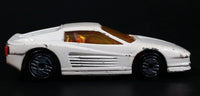 1987 Hot Wheels Ferrari Testarossa White Die Cast Toy Car Vehicle - Ultra Hots - Treasure Valley Antiques & Collectibles