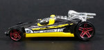 2013 Hot Wheels Triple Track Twister Honda Racer Black Yellow Die Cast Toy Race Car Vehicle - Treasure Valley Antiques & Collectibles