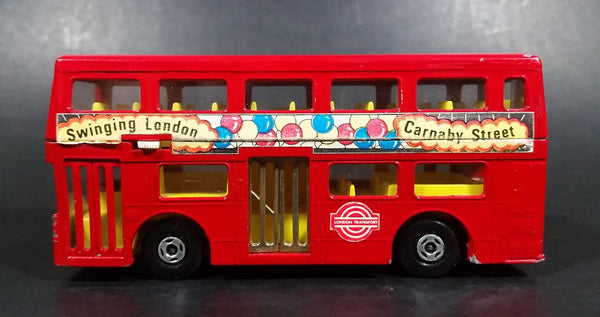 Vintage 1972 Matchbox SuperKings Lesney Products The Londoner K-15 London Double Decker Red Bus - Treasure Valley Antiques & Collectibles