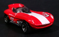 1998 Hot Wheels First Editions Cat-A-Pult Red White Die Cast Toy Race Car Vehicle - Treasure Valley Antiques & Collectibles