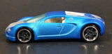 2010 Hot Wheels Hot Auction Bugatti Veyron Satin Blue Die Cast Toy Dream Super Car Vehicle - Treasure Valley Antiques & Collectibles