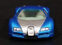 2010 Hot Wheels Hot Auction Bugatti Veyron Satin Blue Die Cast Toy Dream Super Car Vehicle - Treasure Valley Antiques & Collectibles