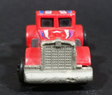 Vintage 1980 Kidco Burnin' Key Cars Red Semi Tractor Truck Drag Racing Rig Die Cast Toy Vehicle No Key - Treasure Valley Antiques & Collectibles