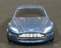 2008 Hot Wheels All Stars Aston Martin V8 Vantage Metallic Dark Blue Die Cast Toy Car Vehicle - Treasure Valley Antiques & Collectibles