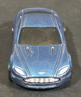 2008 Hot Wheels All Stars Aston Martin V8 Vantage Metallic Dark Blue Die Cast Toy Car Vehicle - Treasure Valley Antiques & Collectibles