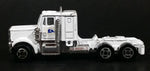 Vintage 1980s Yat Ming White Kenworth Semi Tractor Truck Die Cast Toy Car Vehicle - Treasure Valley Antiques & Collectibles