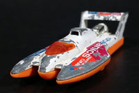 2000 Hot Wheels Forces of Nature Hydroplane White Die Cast Toy Speed Boat Oceanic One Research Vehicle - Treasure Valley Antiques & Collectibles