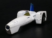 1980 Hot Wheels Tricar X8 White Blue Die Cast Toy Jet Car Vehicle - Treasure Valley Antiques & Collectibles