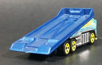 2013 Hot Wheels City Works Back Slider Truck Light Blue Die Cast Toy Car Vehicle - Treasure Valley Antiques & Collectibles
