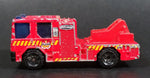 Rare Version 2002 Matchbox Dennis Sabre Ladder Truck Red Die Cast Toy Car Emergency Vehicle - Treasure Valley Antiques & Collectibles