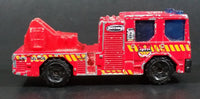 Rare Version 2002 Matchbox Dennis Sabre Ladder Truck Red Die Cast Toy Car Emergency Vehicle - Treasure Valley Antiques & Collectibles
