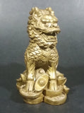 Vintage Solid Brass Foo Dog 3" Decorative Statue Ornament - Treasure Valley Antiques & Collectibles