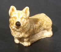 Vintage Wade Whimsies Corgi Dog Red Rose Tea Canada (Pin point chip on ear) - Treasure Valley Antiques & Collectibles