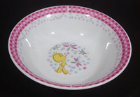 Collectible Warner Bros. Looney Tunes Tweety Bird Pink Rimmed Gibson Ceramic White Cereal Bowl - Treasure Valley Antiques & Collectibles