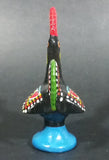 Vintage Portuguese Hand Painted Metal Chicken "Good Luck Rooster" Decorative Ornament - Treasure Valley Antiques & Collectibles