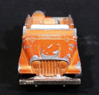Vintage Majorette No. 268 Jeep Copper Orange 1:54 Scale Die Cast Toy Car Vehicle - Made in France - Treasure Valley Antiques & Collectibles