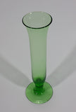 Vintage Green Colored Thin 8" Depression Glass Vase - Treasure Valley Antiques & Collectibles