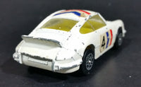 Vintage 1970s Corgi Juniors Porsche Carrera #4 White Die Cast Toy Race Car Vehicle Made in Great Britain - Treasure Valley Antiques & Collectibles