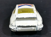 Vintage 1970s Corgi Juniors Porsche Carrera #4 White Die Cast Toy Race Car Vehicle Made in Great Britain - Treasure Valley Antiques & Collectibles