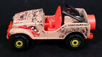 1996 Hot Wheels Street Eaters Trailbuster Tan Brown Die Cast Toy Car - Construction Tires - Treasure Valley Antiques & Collectibles