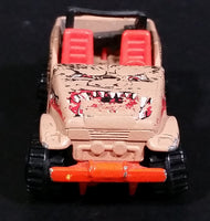 1996 Hot Wheels Street Eaters Trailbuster Tan Brown Die Cast Toy Car - Construction Tires - Treasure Valley Antiques & Collectibles