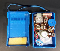 Vintage Westminster Handheld AM Transistor Pocket Radio Blue With Strap - Working - Treasure Valley Antiques & Collectibles