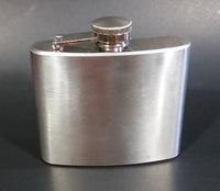 5 oz. Blank Curved Stainless Steel Pocket Flask - Treasure Valley Antiques & Collectibles