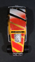 Vintage 1980s Zee Zylmex  '35 Chevy Hot Rod Black Yellow Orange P361 Die Cast Toy Race Car Vehicle 1/64 Scale - Treasure Valley Antiques & Collectibles
