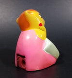 Vintage Cute Yellow Squirrel in a Pink Dress Holding an Open Book Ceramic Pencil Sharpener - Treasure Valley Antiques & Collectibles