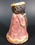 Hand Painted Small Native Girl Ceramic Figurine Numbered 14 - Treasure Valley Antiques & Collectibles