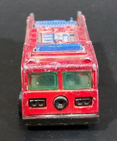 1982 Hot Wheels Fire Eater Red Fire Truck Die Cast Toy Car Vehicle - BW - Blue Lights - Treasure Valley Antiques & Collectibles