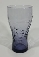 Collectible 2014 Coca-Cola Coke Soda Pop Amethyst Purple Embossed 6" Drinking Glass Cup - McDonald's - Treasure Valley Antiques & Collectibles