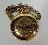 E.P.E. Elvis Presley 50th Anniversary Hound Dog Pocket Watch w/ Chain in Tin With Certificate of Authenticity