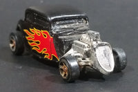 Maisto '34 Ford Hot Rod Black w/ Flames 1/64 Scale Die Cast Toy Car Vehicle - Treasure Valley Antiques & Collectibles